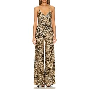 Norma Kamali Leopard Print Jumpsuit